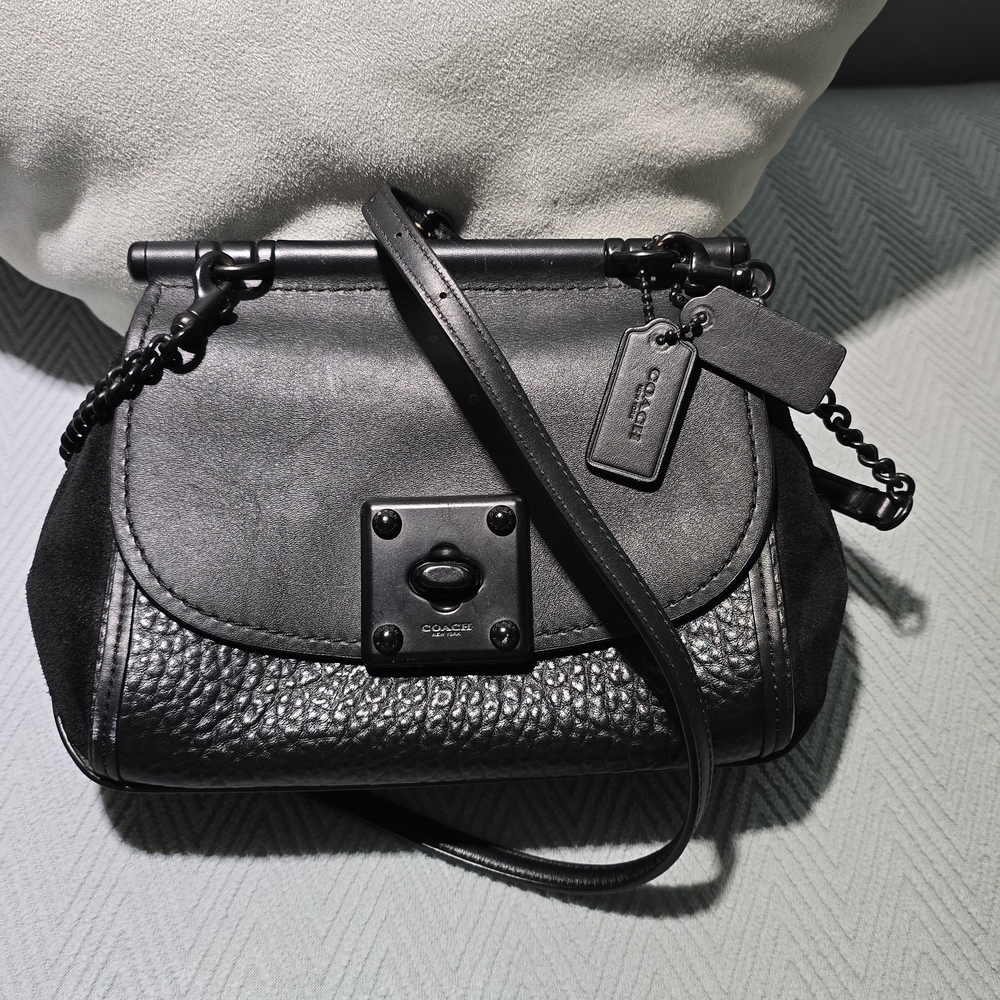 Coach Black Leather Women's Bag